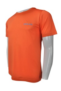 T735 訂購大碼圓領T恤   大量訂造短袖T恤  網上下單純色T恤  T恤供應商     橙色